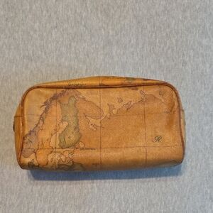 Alviero Martini Map Print Tan Men's Bag